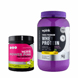 whey protein pamonha – 1 kg + super power pink de maçã verde 300g
