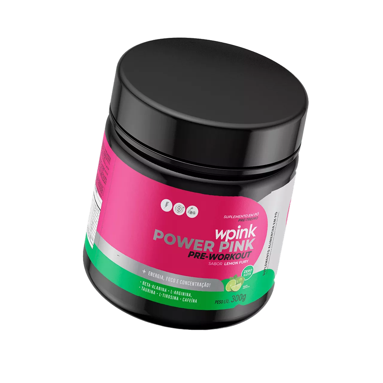 super power pink de limão - pré-treino – 300g - Imagem 3